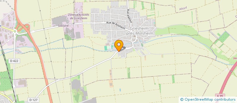 localisation de l'entreprise MADAME ANITA MAETZ  GRIESHEIM-PRES-MOLSHEIM
