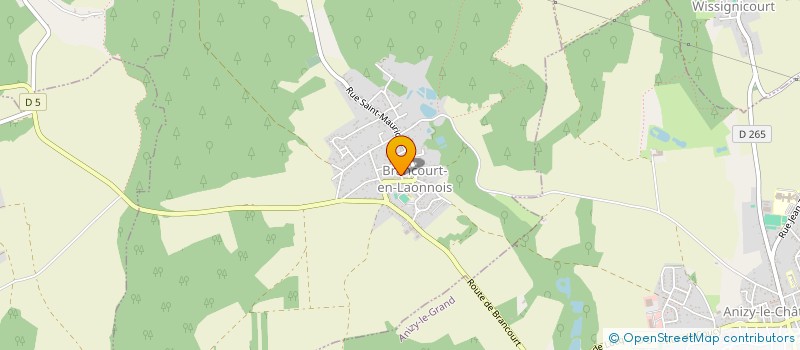 localisation de l'entreprise MADAME ANITA MARIN  BRANCOURT-EN-LAONNOIS