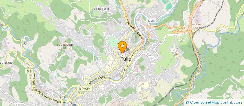 localisation de l'entreprise MADAME ANITA MARTEGOUTTE  TULLE