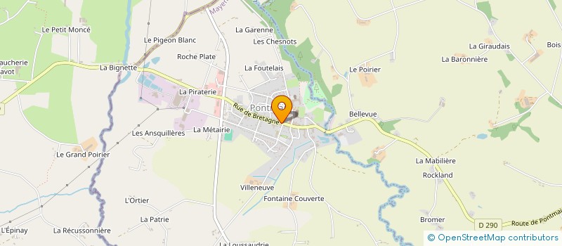 localisation de l'entreprise MADAME ANITA MELLIER  ST ELLIER DU MAINE