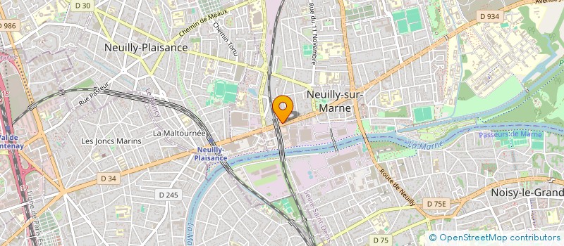 localisation de l'entreprise MADAME ANITA MULLER à NEUILLY-SUR-MARNE
