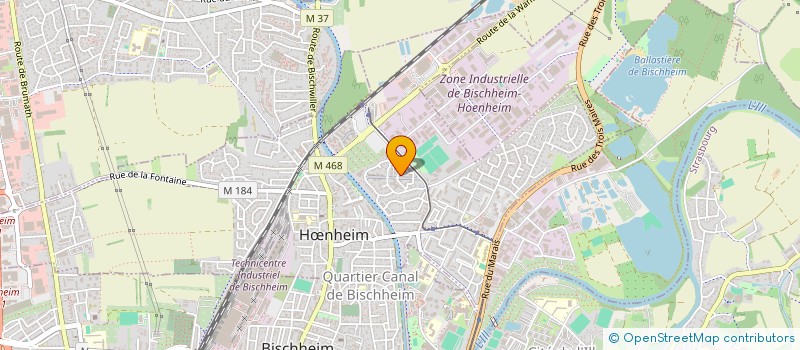 localisation de l'entreprise MADAME ANITA MULLER  HNHEIM