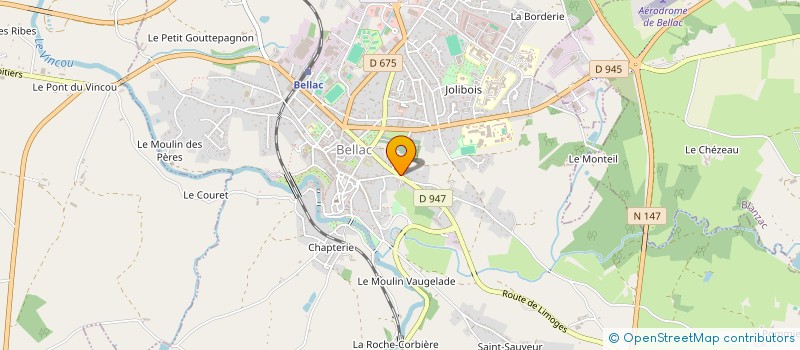 localisation de l'entreprise MADAME ANITA NEILSON  BELLAC