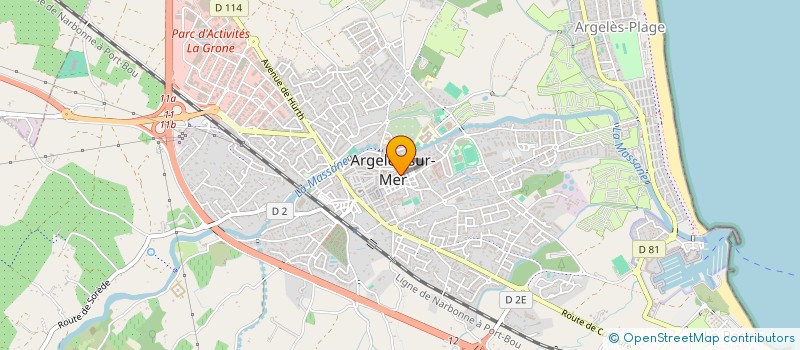 localisation de l'entreprise MADAME ANITA PEREZ  ARGELES-SUR-MER