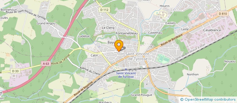 localisation de l'entreprise MADAME ANITA POULSEN à SAINT-VINCENT-DE-TYROSSE