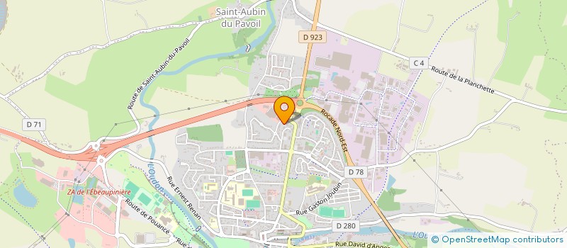 localisation de l'entreprise MADAME ANITA RIGOLLET à SEGRE-EN-ANJOU BLEU