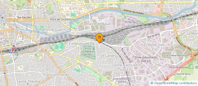 localisation de l'entreprise MADAME ANITA RONDIN  RENNES