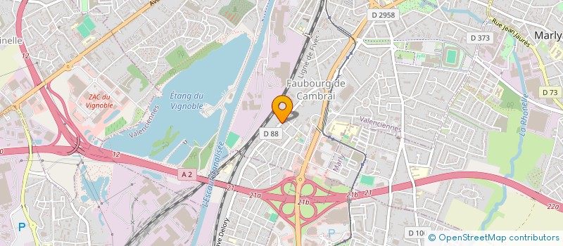 localisation de l'entreprise MADAME ANITA SENECA à VALENCIENNES
