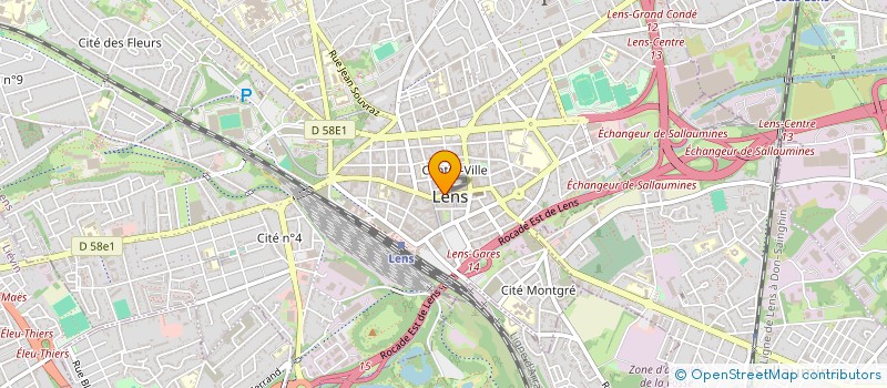 localisation de l'entreprise MADAME ANITA THERON à LENS