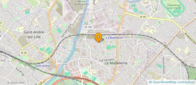 localisation de l'entreprise MADAME ANITA TIBERGHIEN à LA MADELEINE