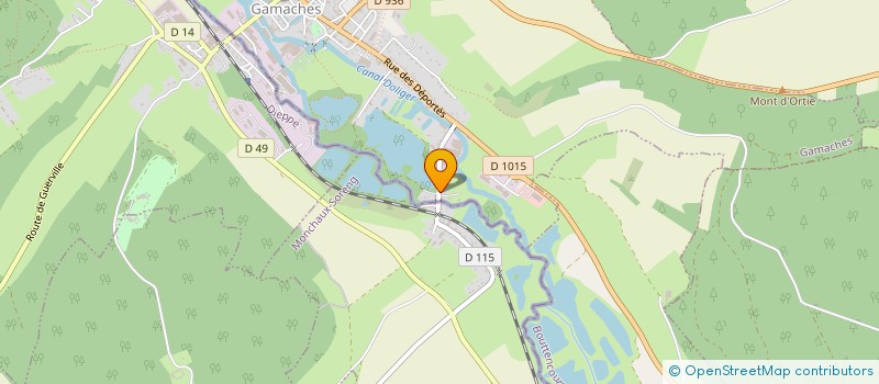 localisation de l'entreprise MADAME ANITA TOUSSAINT  GAMACHES