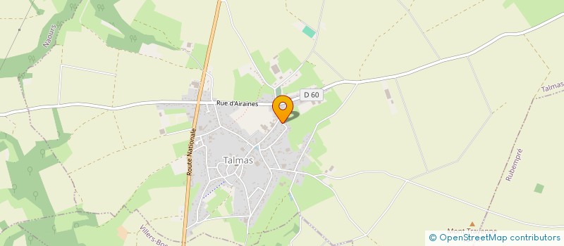 localisation de l'entreprise MADAME ANITA TOUZEAU  TALMAS