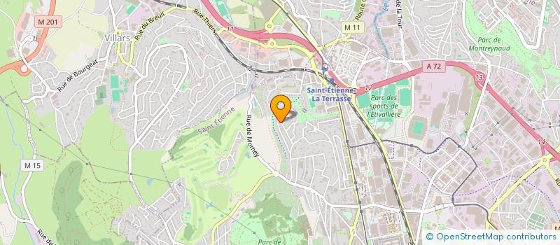 localisation de l'entreprise MADAME ANITA TRAVIGNE  SAINT-ETIENNE