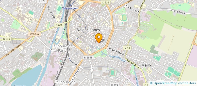 localisation de l'entreprise MADAME ANITA VANHIESBECQ à VALENCIENNES