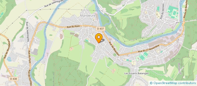 localisation de l'entreprise MADAME ANITA VARRY  MANDEURE