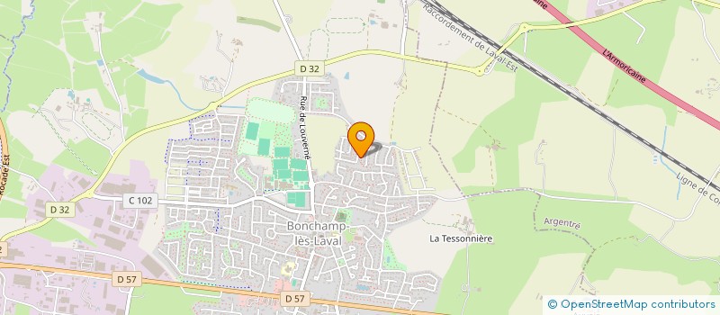 localisation de l'entreprise MADAME ANITA VIEL  BONCHAMP-LES-LAVAL