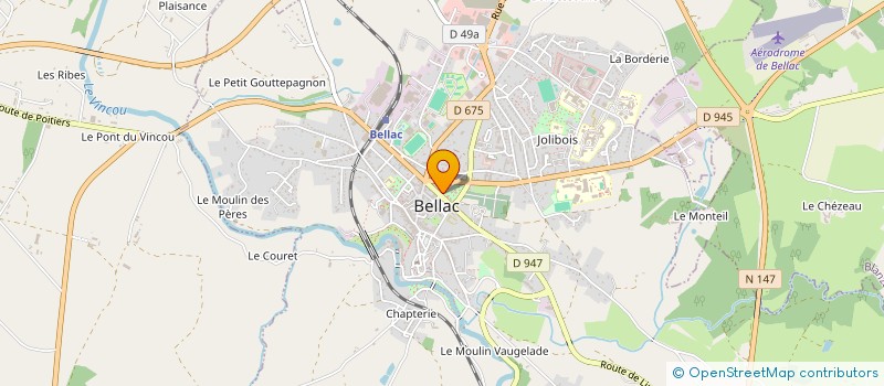 localisation de l'entreprise MADAME ANJA ANDRIANARY  BELLAC