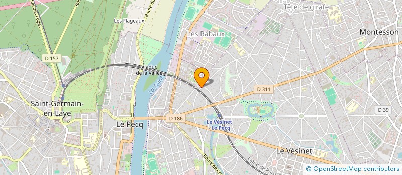 localisation de l'entreprise MADAME ANJA SCHAUBERT  LE VESINET