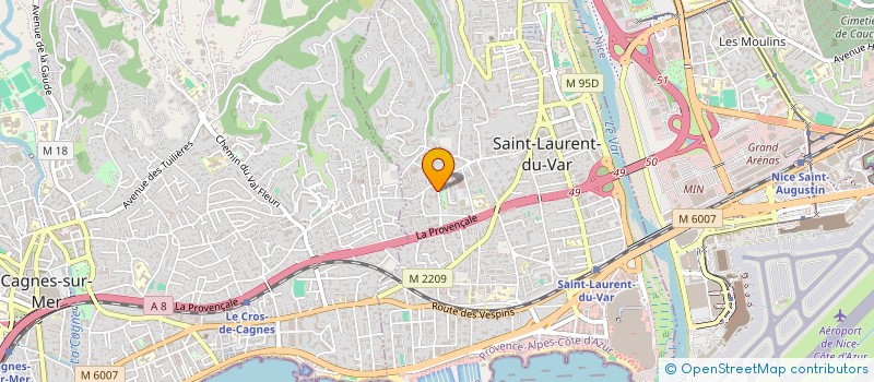 localisation de l'entreprise MADAME ANJA UNTERREITMEIER  SAINT LAURENT DU VAR