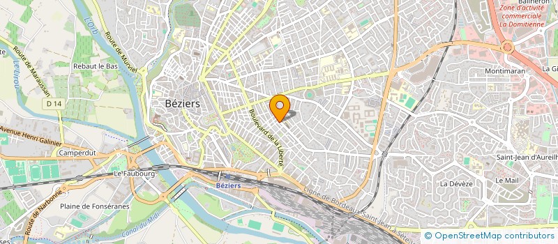 localisation de l'entreprise MADAME ANJIE THIL  BEZIERS