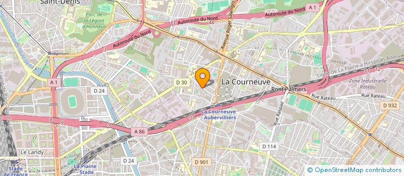 localisation de l'entreprise MADAME ANMINADA JANVIER à LA COURNEUVE