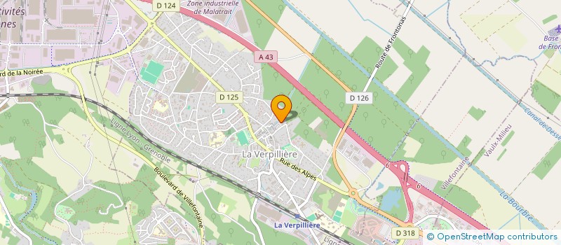 localisation de l'entreprise MADAME ANN CHARLOTT ANDERSEN  LA VERPILLIERE