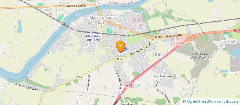 localisation de l'entreprise MADAME ANN'GAELLE ALBANESE  MARSSAC-SUR-TARN