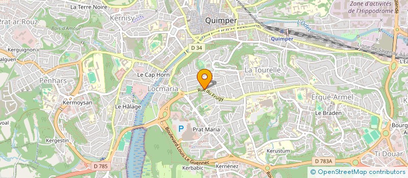 localisation de l'entreprise MADAME ANN GWENN LE SAUX à QUIMPER