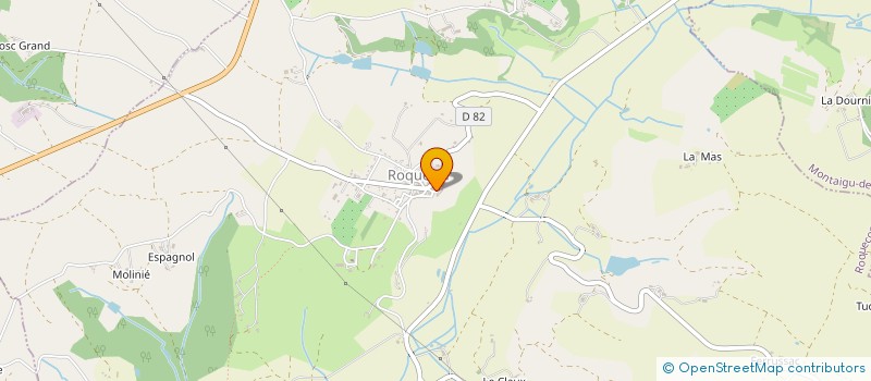 localisation de l'entreprise MADAME ANN- MARIE YATES  ROQUECOR