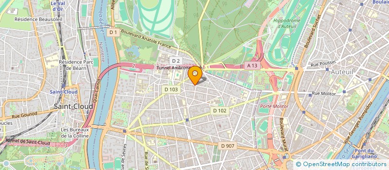 localisation de l'entreprise MADAME ANN-SOPHIE BAULNY à BOULOGNE-BILLANCOURT