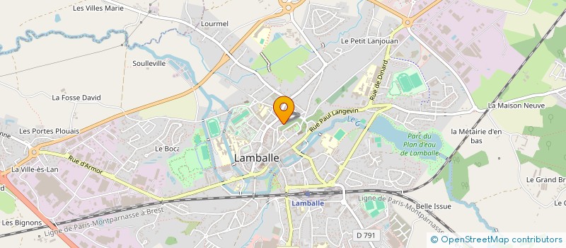 localisation de l'entreprise MADAME ANN SOPHIE GUILLOUX  LAMBALLE-ARMOR