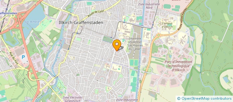 localisation de l'entreprise MADAME ANN-SYLVIE ROOS  ILLKIRCH-GRAFFENSTADEN