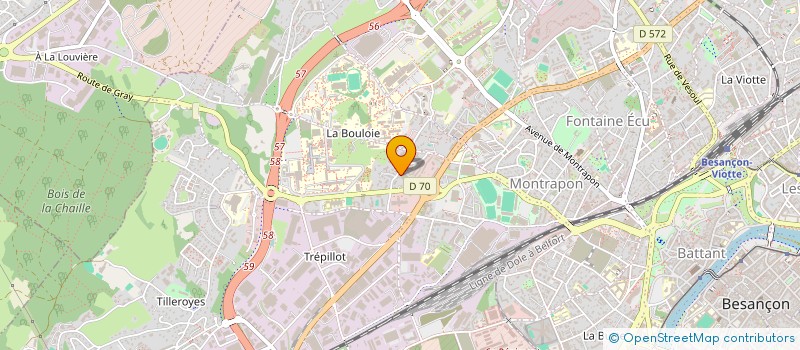 localisation de l'entreprise MADAME ANN VAN DESSEL  BESANCON