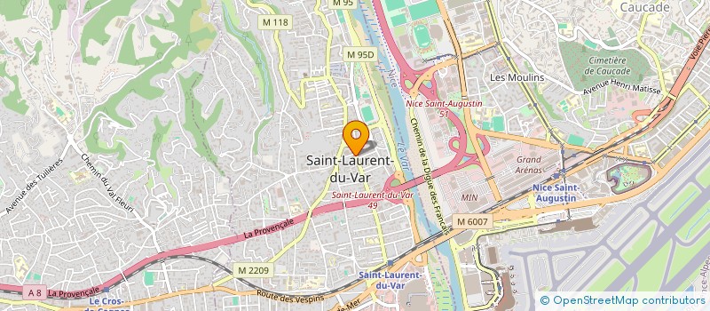 localisation de l'entreprise MADAME ANN VIVAUDO à SAINT-LAURENT-DU-VAR