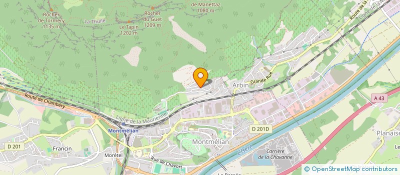 localisation de l'entreprise MADAME ANNA AUBERTEL  MONTMELIAN
