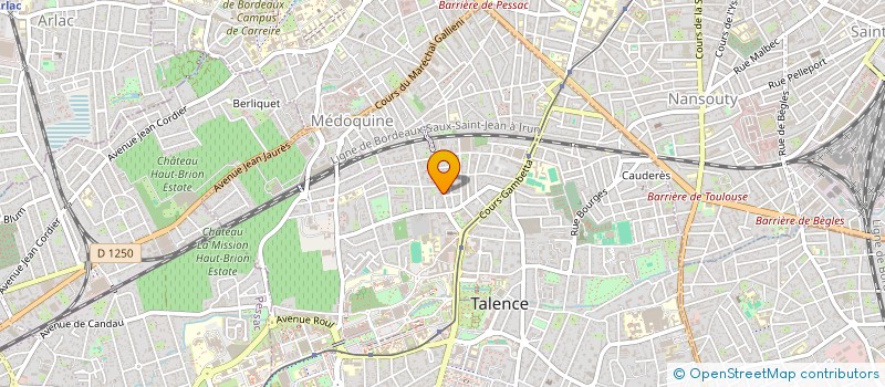 localisation de l'entreprise MADAME ANNA BARDET  TALENCE