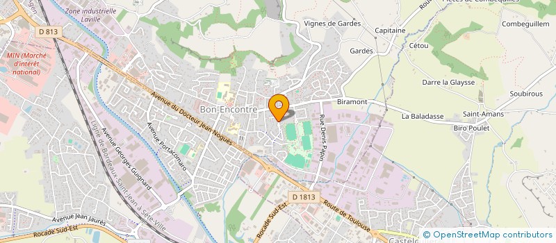 localisation de l'entreprise MADAME ANNA BELOUSSOVA  BON-ENCONTRE