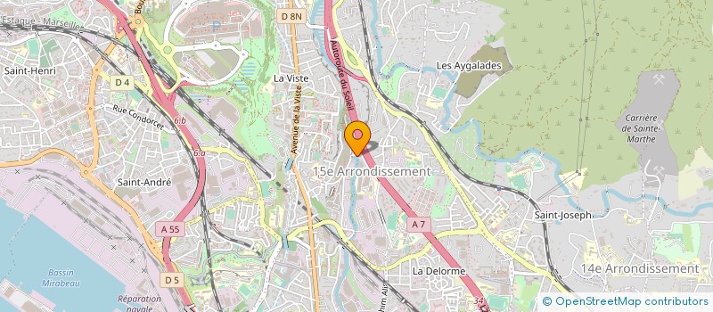 localisation de l'entreprise MADAME ANNA BENDAADOUA à MARSEILLE 15EME