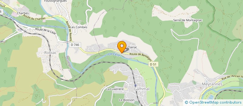 localisation de l'entreprise MADAME ANNA BENEDA  MEYRANNES