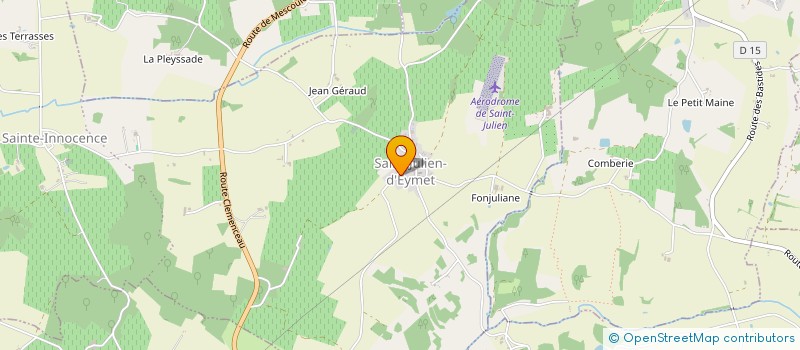 localisation de l'entreprise MADAME ANNA BORG  SAINT-JULIEN-INNOCENCE-EULALIE