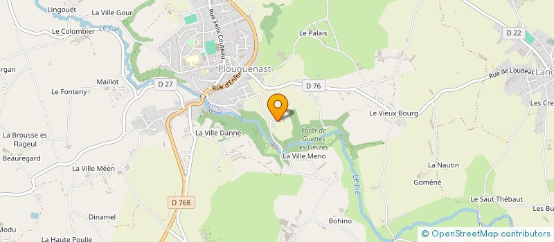 localisation de l'entreprise MADAME ANNA BOSCHER  PLOUGUENAST-LANGAST