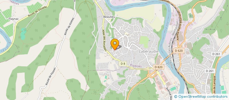 localisation de l'entreprise MADAME ANNA BOUYSSOU  PRADINES