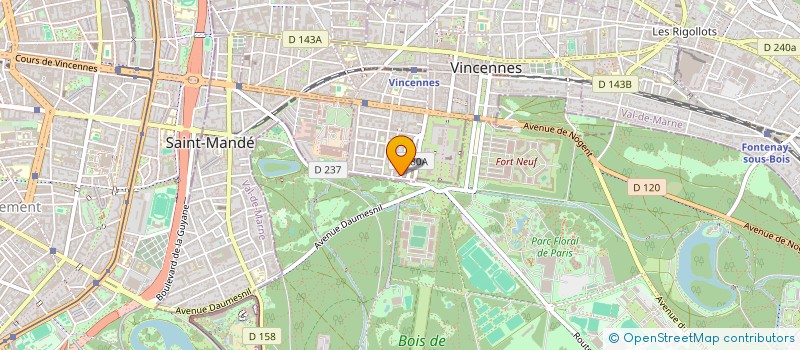 localisation de l'entreprise MADAME ANNA BRESSAN à VINCENNES