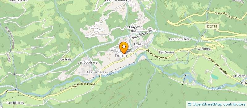 localisation de l'entreprise MADAME ANNA BUGAND-BUGANDET  VILLARD-SUR-DORON