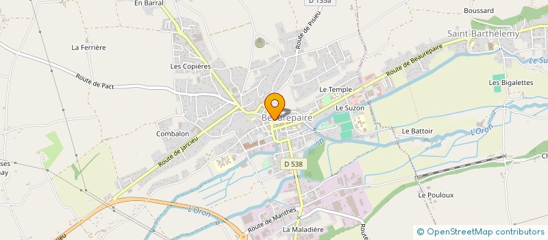 localisation de l'entreprise MADAME ANNA BUTUSOVA  BEAUREPAIRE