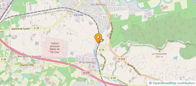 localisation de l'entreprise MADAME ANNA CARANTA  LA CRAU