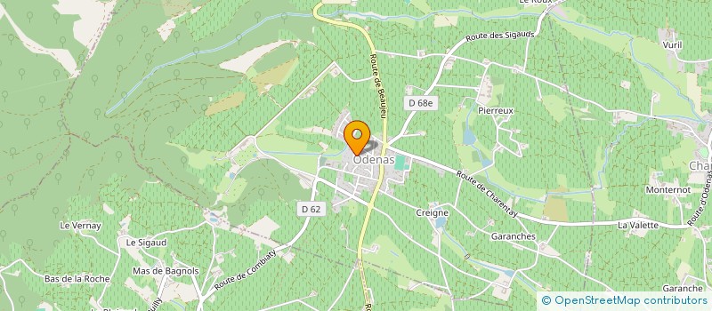 localisation de l'entreprise MADAME ANNA CHAVEL  ODENAS