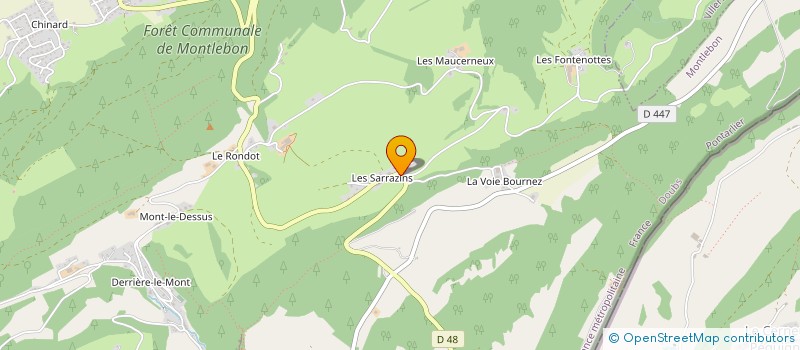 localisation de l'entreprise MADAME ANNA CHENCHINA  MONTLEBON