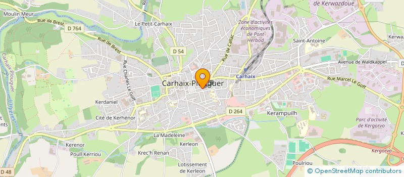 localisation de l'entreprise MADAME ANNA CHEVANCE RIEC à CARHAIX-PLOUGUER