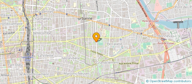 localisation de l'entreprise MADAME ANNA CONTE  VILLEURBANNE